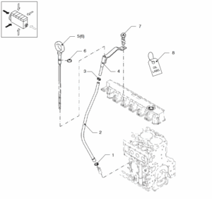 Oil gauge Vetus VD4.120 VD4.140 VD6.170 VD6.210