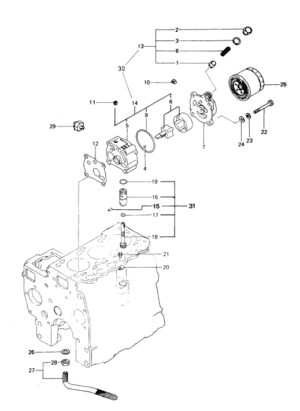 Oil pump Vetus M3.10