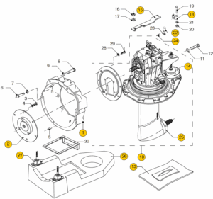 Saildrive ZF SD10 Vetus M4.55 M4.56