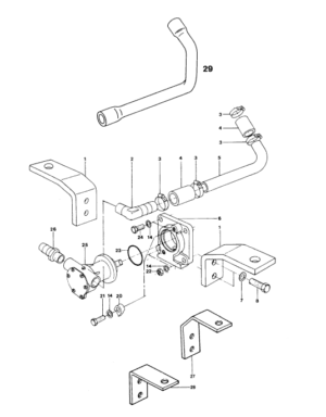 Sea water pump assy Vetus M3.10 M4.14