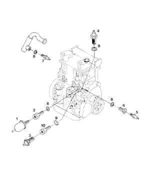 Senders+switches dubble-pole Vetus D4.29 DT4.29