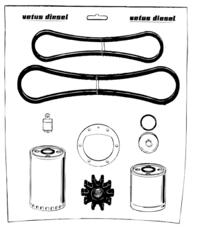Service kit 12V Vetus D4.29 DT4.29