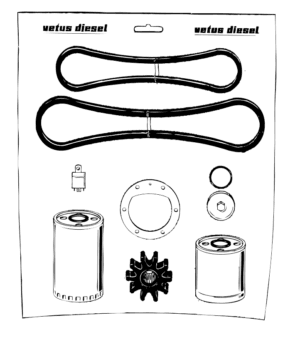 Service kit 24V Vetus D4.29 DT4.29