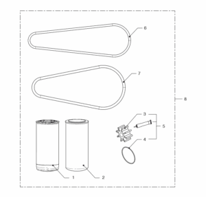 Service kit Vetus VD6.170 VD6.210