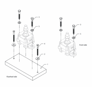 Spacer Vetus VD4.120 VD4.140 VD6.170 VD6.210