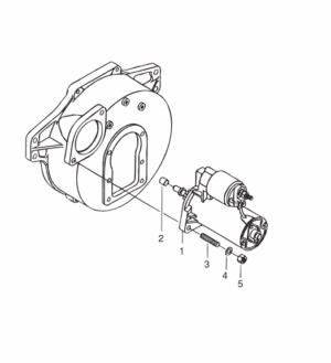 Starter motor Vetus F1.02 F1.03