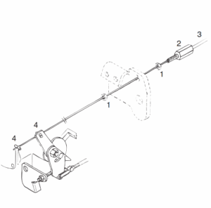 Stopping cable Vetus F1.02 F1.03