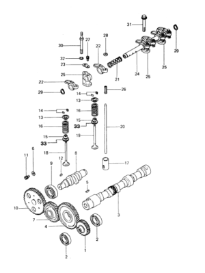 Timing gear Vetus M3.10