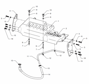 Top cover Vetus VD6.170 VD6.210