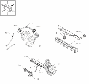 Turbocharger Vetus VD4.120 VD4.140 VD6.170 VD6.210