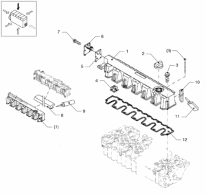 Valve mechanism cover Vetus VD6.170 VD6.210
