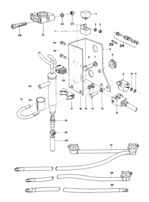 Wiring support Vetus M3.10 M4.14