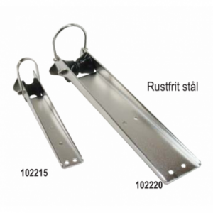 Ankerrulle i rustfrit stål, LxB 580x85 mm