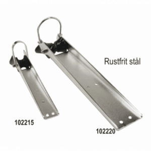 Ankerrulle i rustfrit stål - 380x50 mm