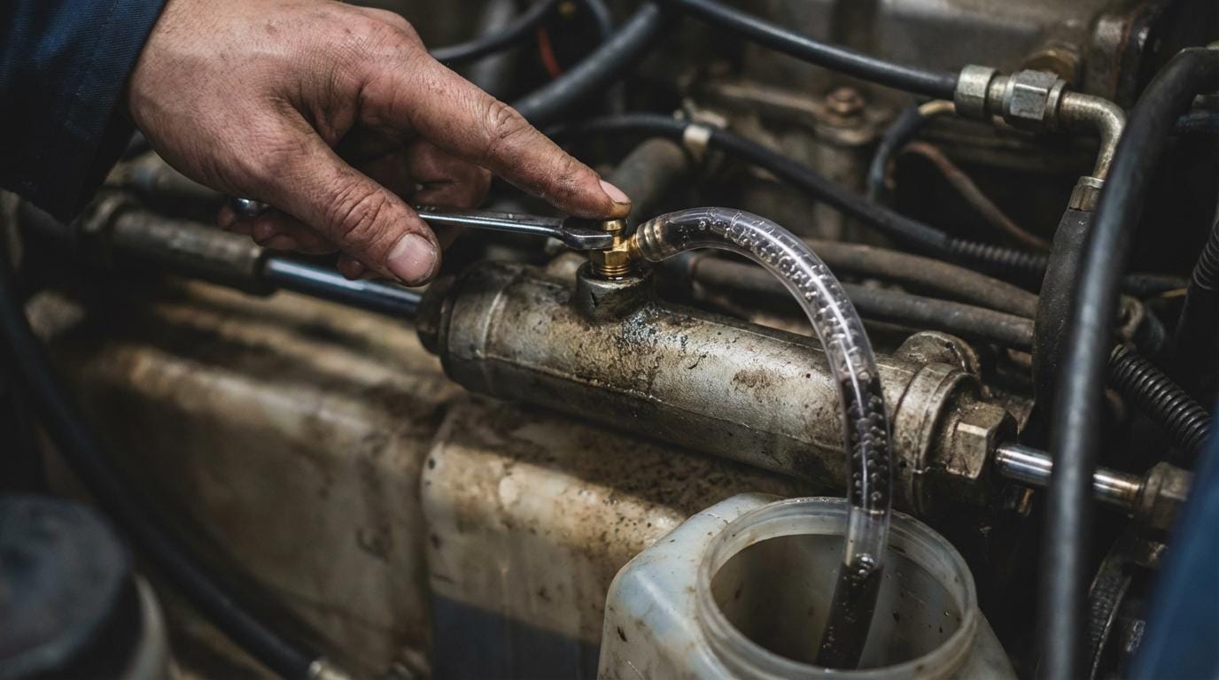 hydraulisk styring båd udluftning guide