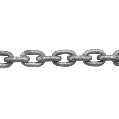 Galvaniseret kæde DIN 766 – kortleddet ankerkæde - 1/2" - 13 mm