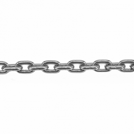 Kæde i rustfrit stål AISI 316 med korte led - 4 mm