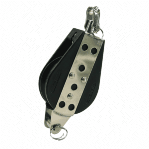 Enkelt blok med hundsvot og svirvel - Maks 12 mm Line