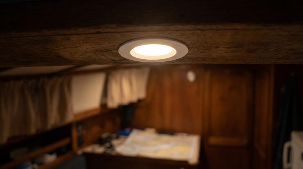 LED vs. halogen-belysning: Strømforbrug, varme og komfort ombord