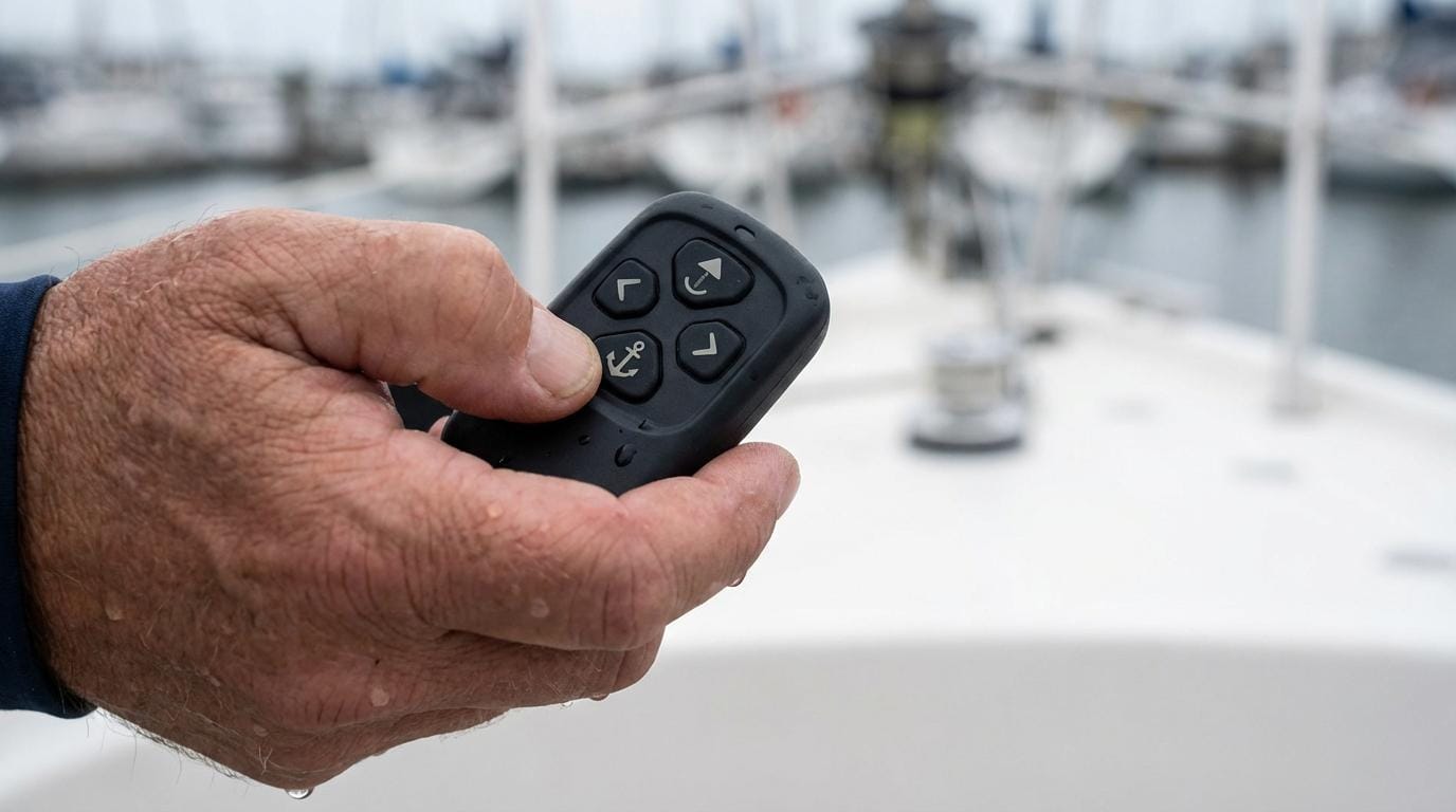 trådløs fjernbetjening ankerspil thruster