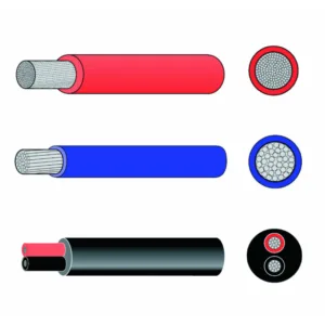 Fortinnede kobber installationskabler til 12V og 24V