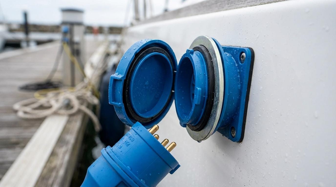 landstrøm udstyr båd