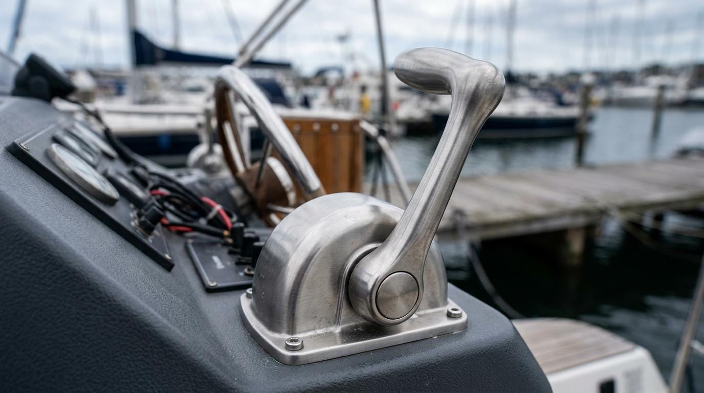 fjernbetjening gas gear båd