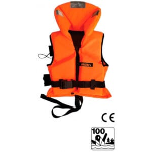 Redningsvest voksen ISO fluo orange