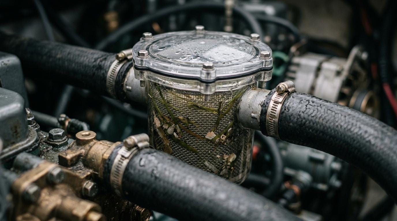 søvandsfilter bådmotor