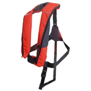 1852 Aero Plus vest ISO 165N Pro Sensor rød – ultralet oppustelig redningsvest med Pro Sensor og 165N opdrift. Køb nu og få s