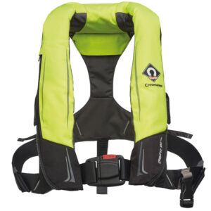 Crewsaver Crewfit 180N Pro – oppustelig redningsvest med 180 N opdrift. Kompakt 3D-profil, UML Pro Sensor og EXOLOK. Køb nu.