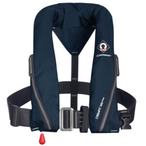 Crewsaver Crewfit 165N Sport Harness – oppustelig redningsvest med EXOLOK og UML MK5. Passer fra 40 kg. Køb nu for sikker sej