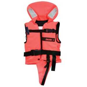 Lalizas redningsvest baby 3-10 kg 100n – 100 N opdrift, skridtgjord, reflekser og fløjte. Køb sikkerhedsvest til spædbørn. Kø