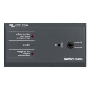 Victron batteri alarm med lyd og lys 12/24V – overvåg batterispænding i både og autocampere. Justerbare grænser og lavt strøm