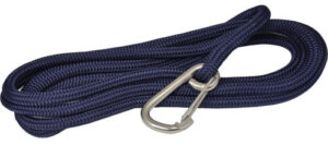 1852 fortøjning db. flettet med karabinhage Ø12mm 6m. 6 m polyester dockline med rustfri karabinhage. Køb online – hurtig lev