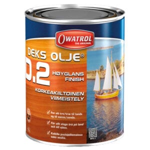 Owatrol Deks olie D2 – transparent dækolie til dæk og træ ombord. Findes i 1, 2,5 og 10 l. Beregn forbrug og køb nu. Se varia