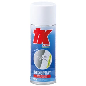 Stålspray 400ml fra TK Line – varmebestandig metalspray til motor og udstødning. Køb nu og beskyt varmeeksponerede metaloverf