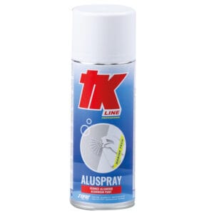 TK Aluspray 400ml – korrosionsbeskyttende metalspray til motor og svejseefterbehandling. Køb nu til mindre reparationer ombor