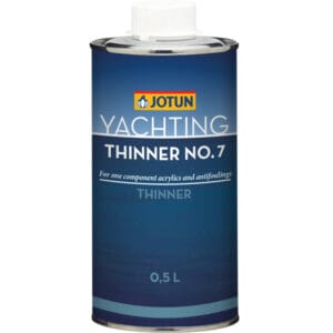Jotun fortynner nr 7 0,5 L — til Jotun 1‑komponent grundere og bundmalinger. Forbedrer sammenflydning og rengør værktøj. Køb 