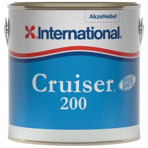 International Cruiser 200 bundmaling 2,5L i hvid. Selvpolerende antifouling til primet aluminium. Køb nu - brug Gelshield pri
