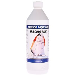Effektiv fribordsrens mod gul pest, rust og kalk. Udviklet til hvide fribord og gelcoat. Klar til brug i 1 liters emballage.