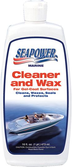 Professionel Cleaner Wax med Carnauba-voks. Rengør, polerer og beskytter gelcoat og glasfiber i én behandling. Fås i 473 og 946 ml.