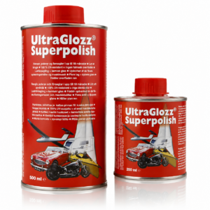 UltraGlozz Superpolish renser, polerer og beskytter i op til 18 måneder. Perfekt til bil, båd og campingvogn. Bestil online.