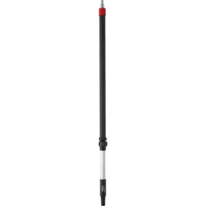 Professionelt alu teleskopskaft med vandgennemløb, lynkobling og ergonomisk greb. Justerbar længde 100-160 cm. Ideelt til effektiv rengøring.
