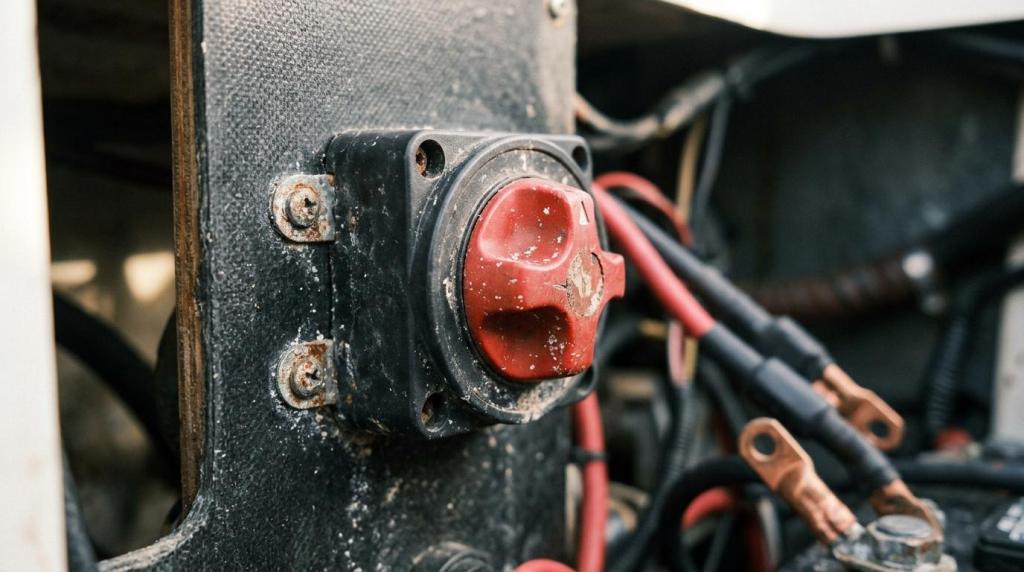 Batteriomskifter og batteriadskiller til båd