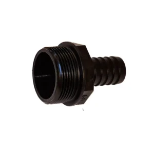 Lige fitting med G 1½" gevind og Ø25 mm slangestuds
