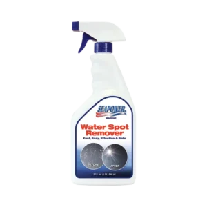 Effektiv Water Spot Remover til båd. Fjerner vandpletter, kalk, salt og smuds fra gelcoat, glasfiber, krom og rustfrit stål.