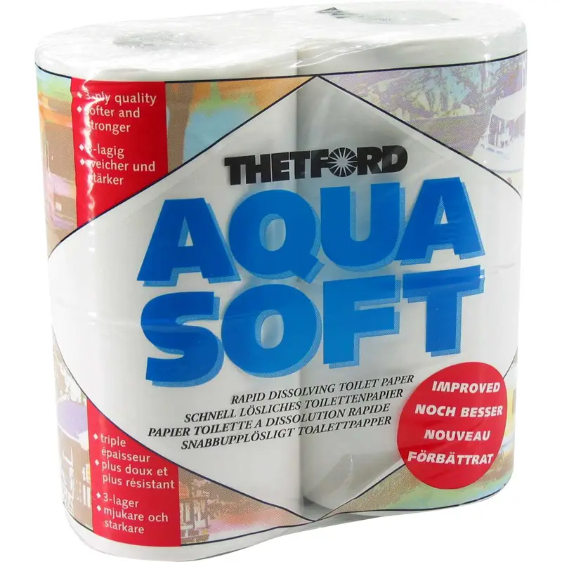 Aqua Soft Toiletpapir 4 Ruller