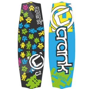 Wakeboard junior Crank inkl. binding – 139x41 cm, binding str. 34-39. Perfekt til begyndere og juniorer. Køb nu og kom hurtig