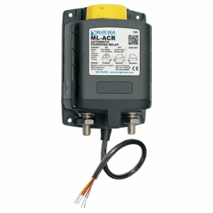 Vælg mellem 12V/500A og 24V/500A laderelæer fra Blue Sea Systems til praktisk batteristyring ombord.
